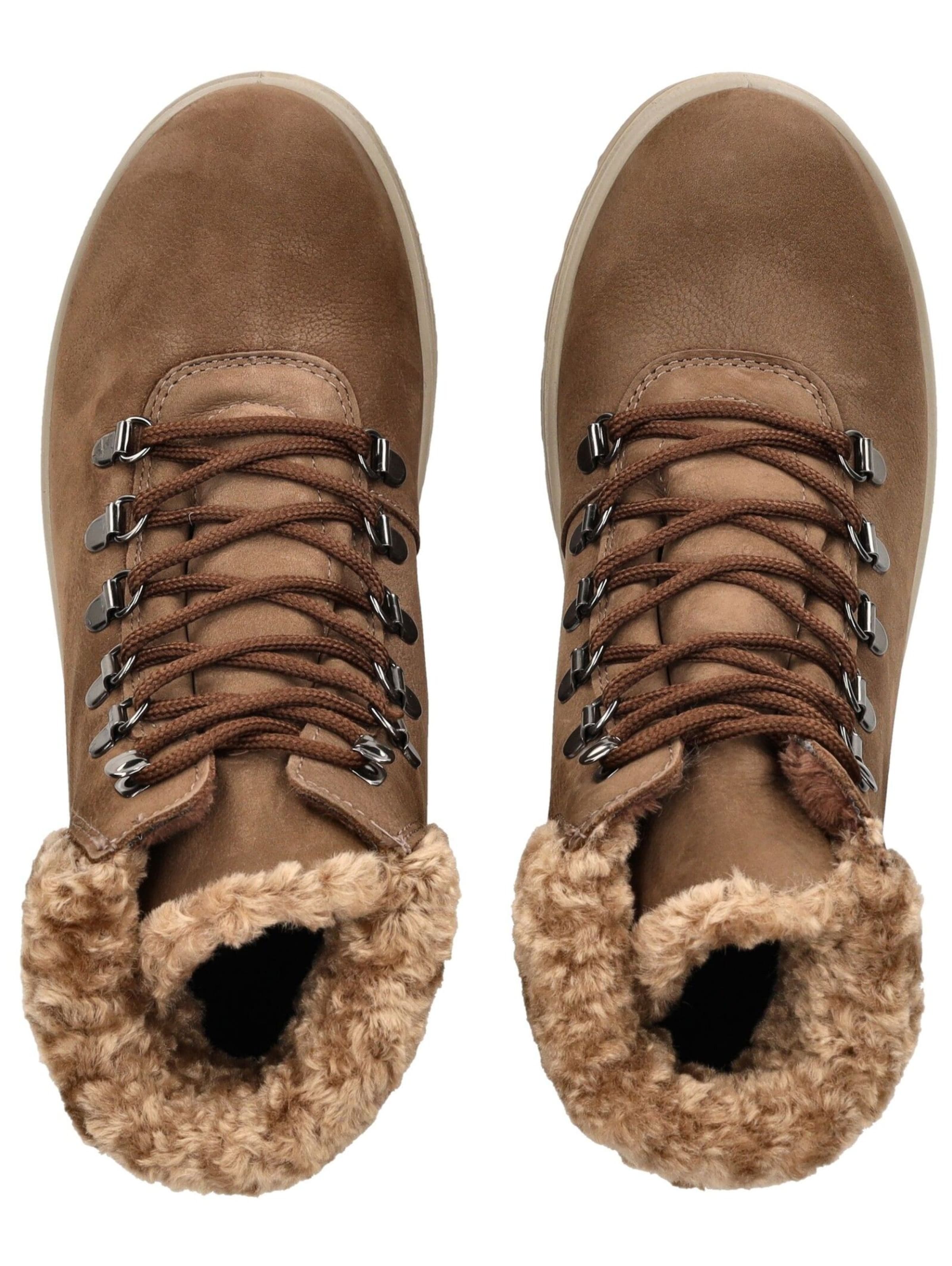 IMAC Lace-Up Ankle Boots in Brown