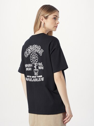 CONVERSE - Camiseta 'LET'S GROW DOODLE' en negro