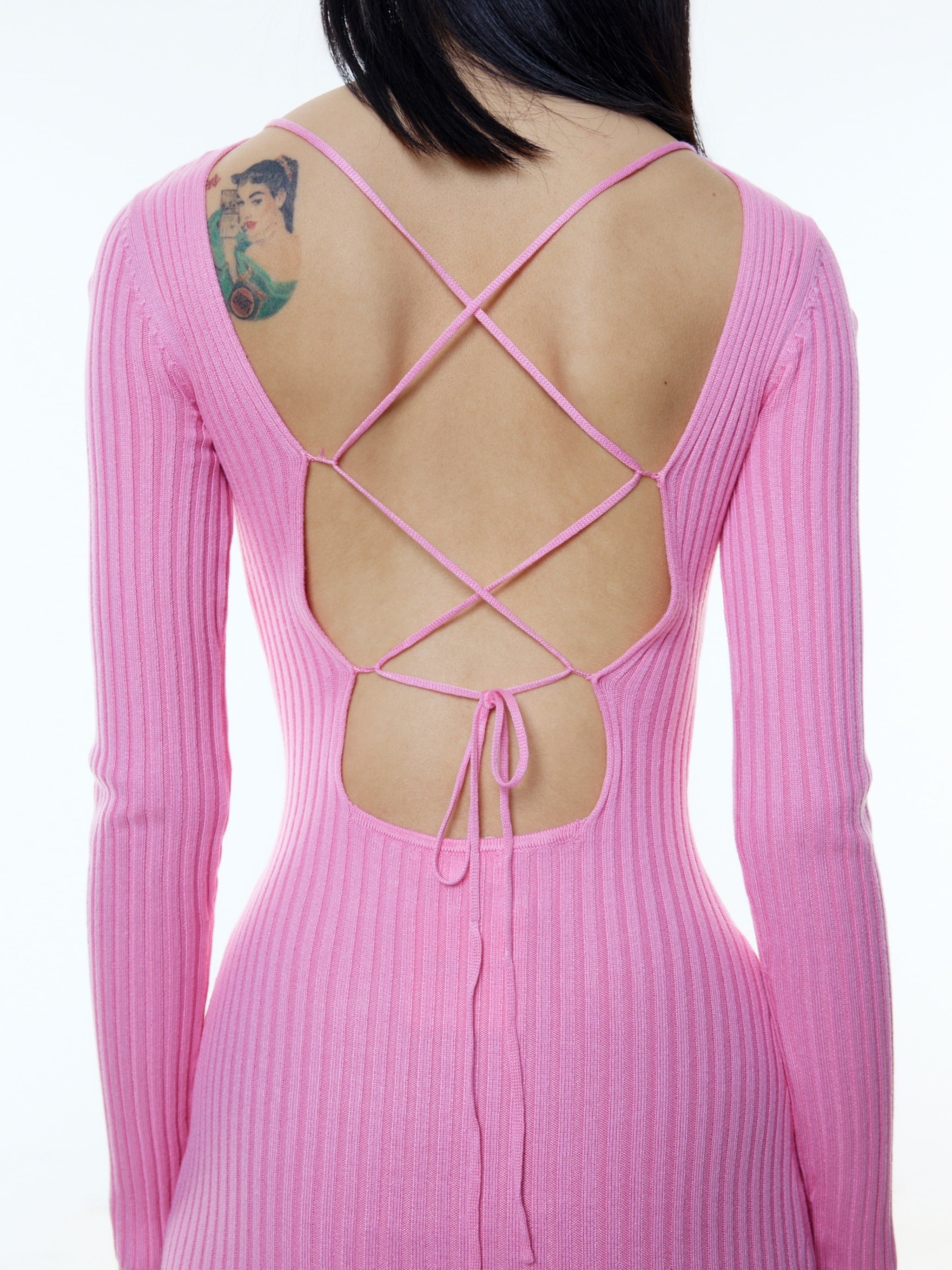 EDITED Producten Gebreide jurk 'Oline' Pink