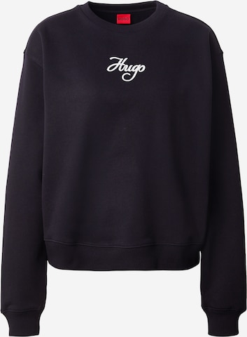 Sweat-shirt 'Deroxina_6' HUGO en noir : devant