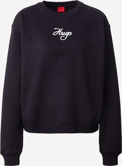 Bluză de molton 'Deroxina_6' HUGO pe negru / alb, Vizualizare produs