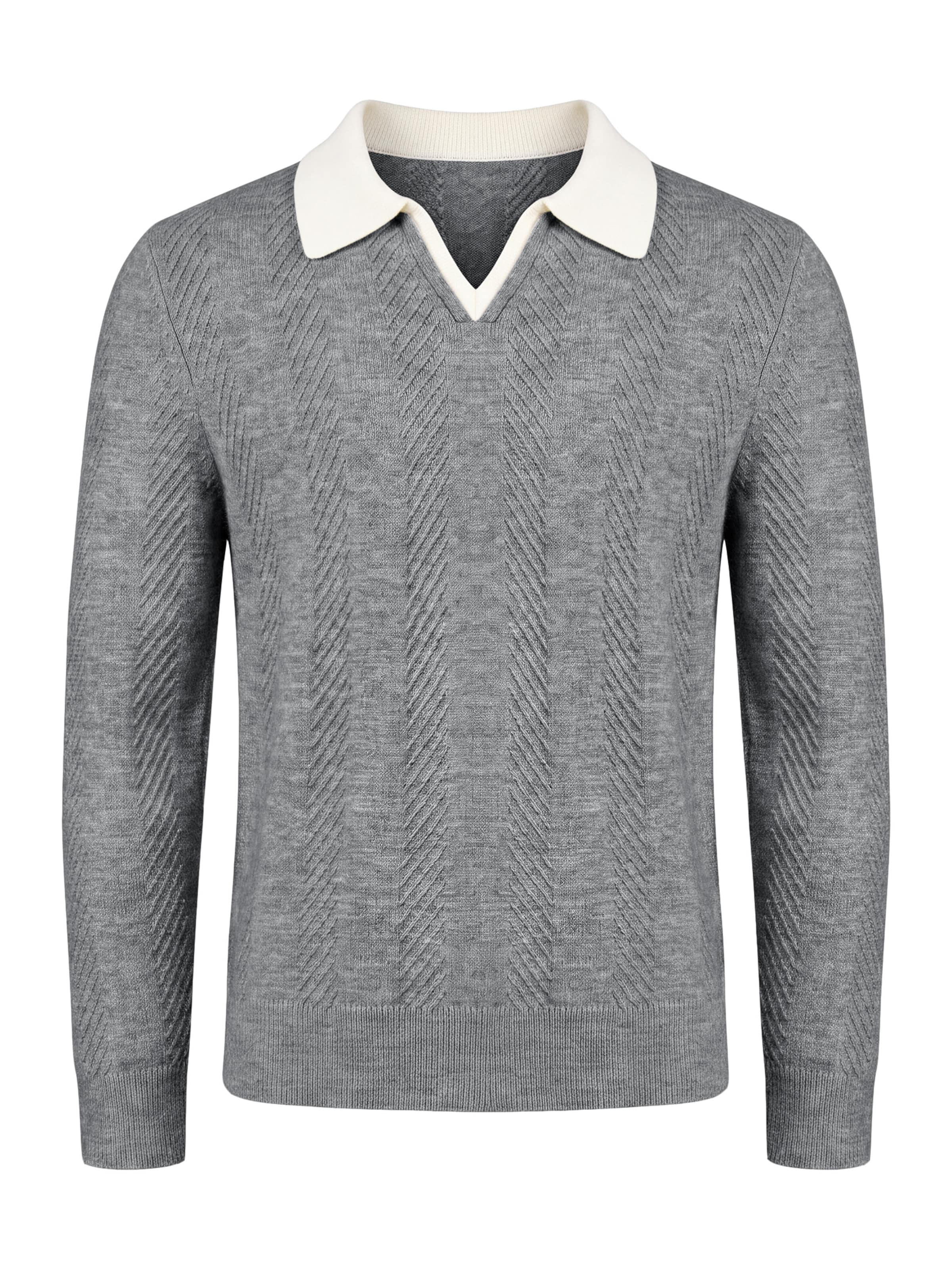 Pull-over Vantory en gris : devant