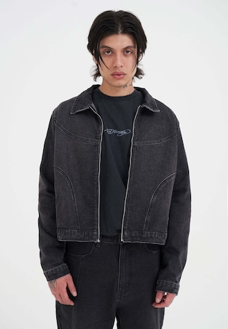 Ed Hardy Övergångsjacka 'Flammender Schädel' i svart: framsida