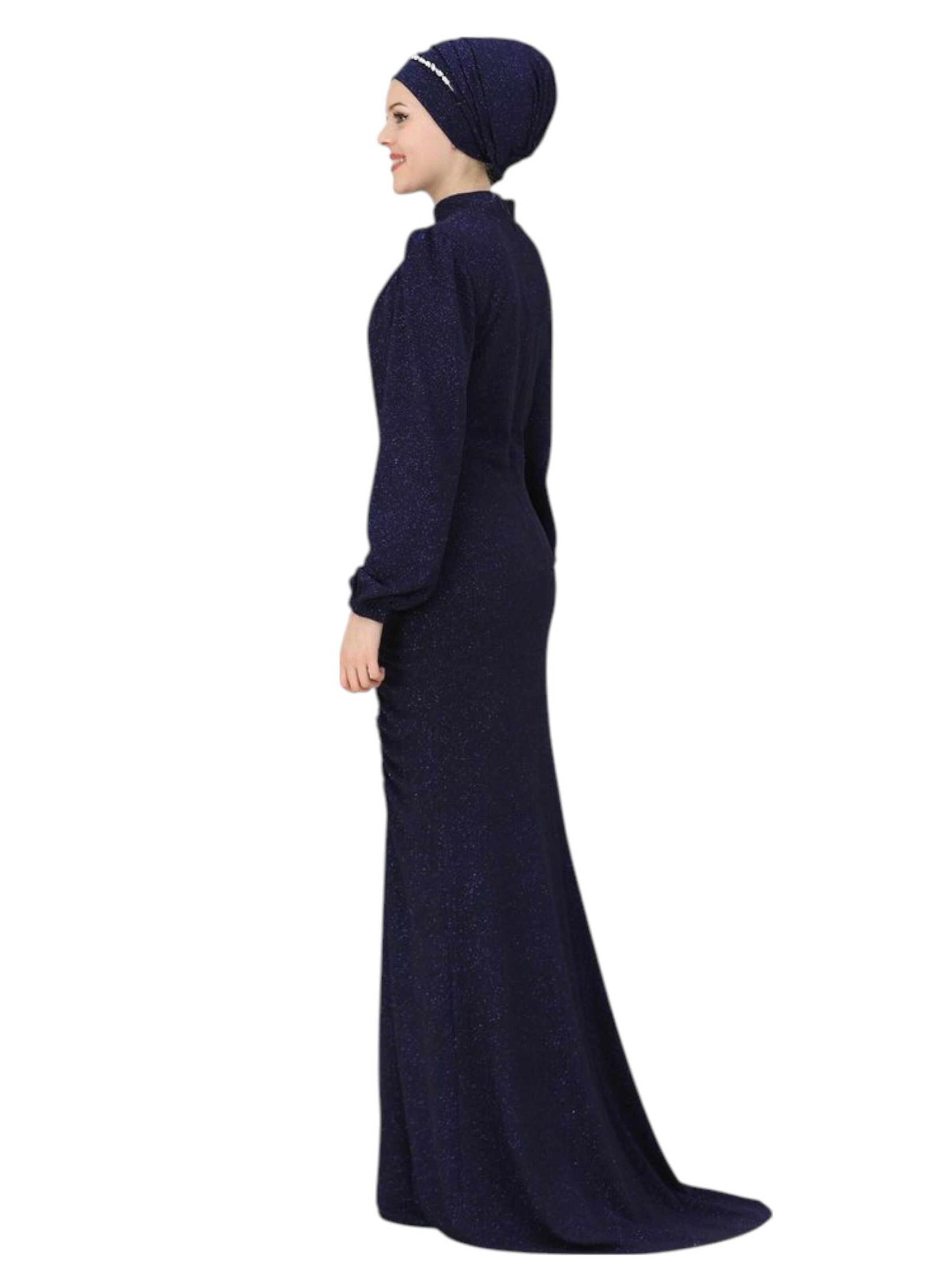 fashionshowcase Avondjurk 'RÜYA' in Blauw