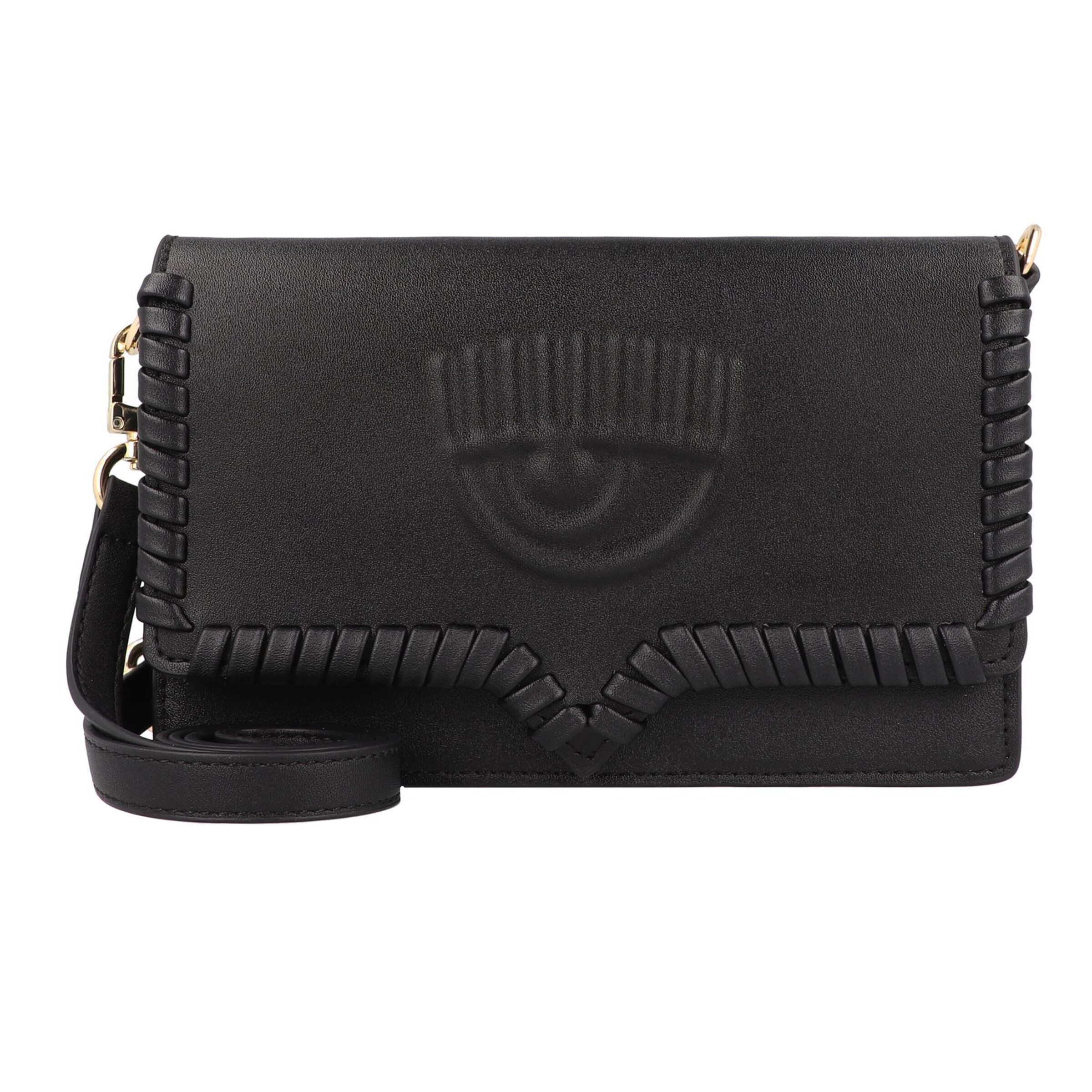 Chiara Ferragni Clutch 'Eyelike' in Zwart: voorkant