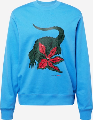 Sweat-shirt LACOSTE en bleu : devant