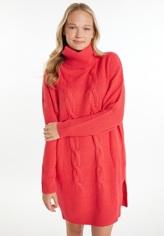 Robes en maille 'Biany' MYMO en rouge : devant