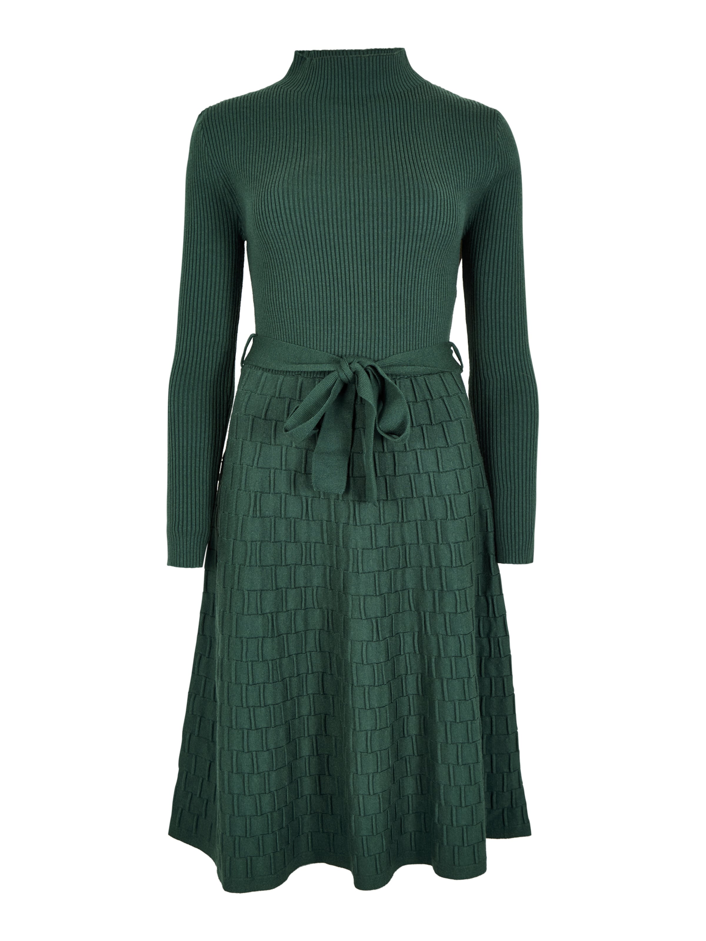 Apricot High Neck Knitted Dress ' ' in grün, Produktansicht