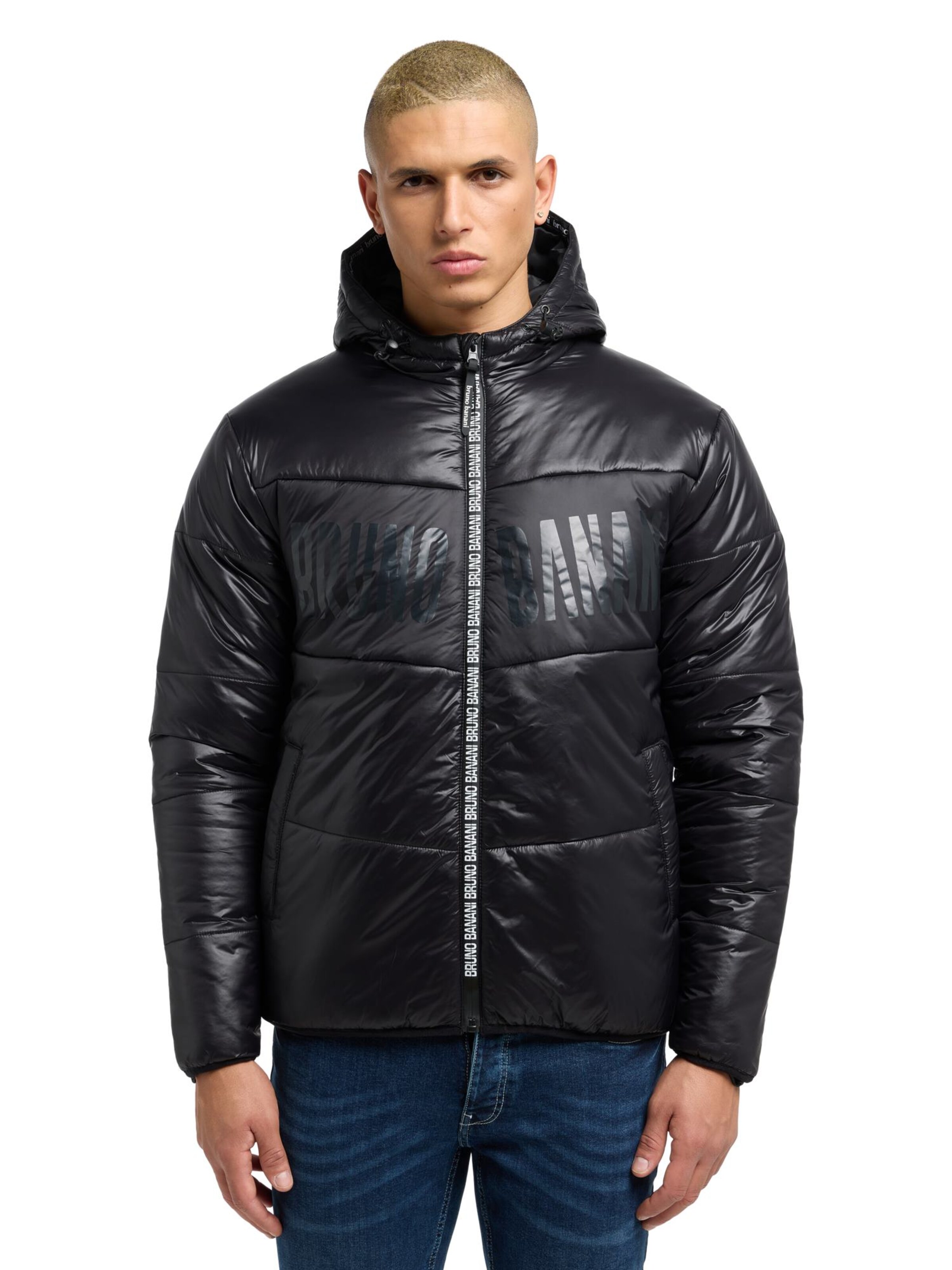 Bruno Banani Between-season jacket 'Conner' in Black: front