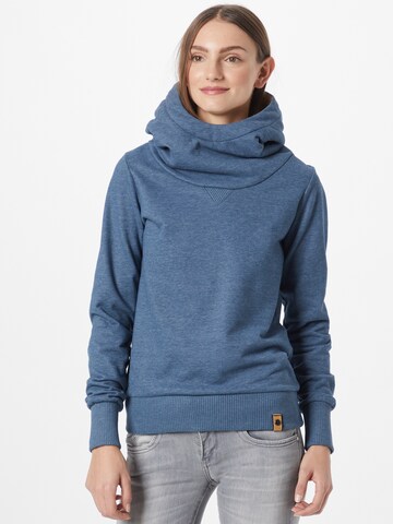Fli Papigu Sweatshirt 'Deutsche & Albaner' in Blau: Vorderseite