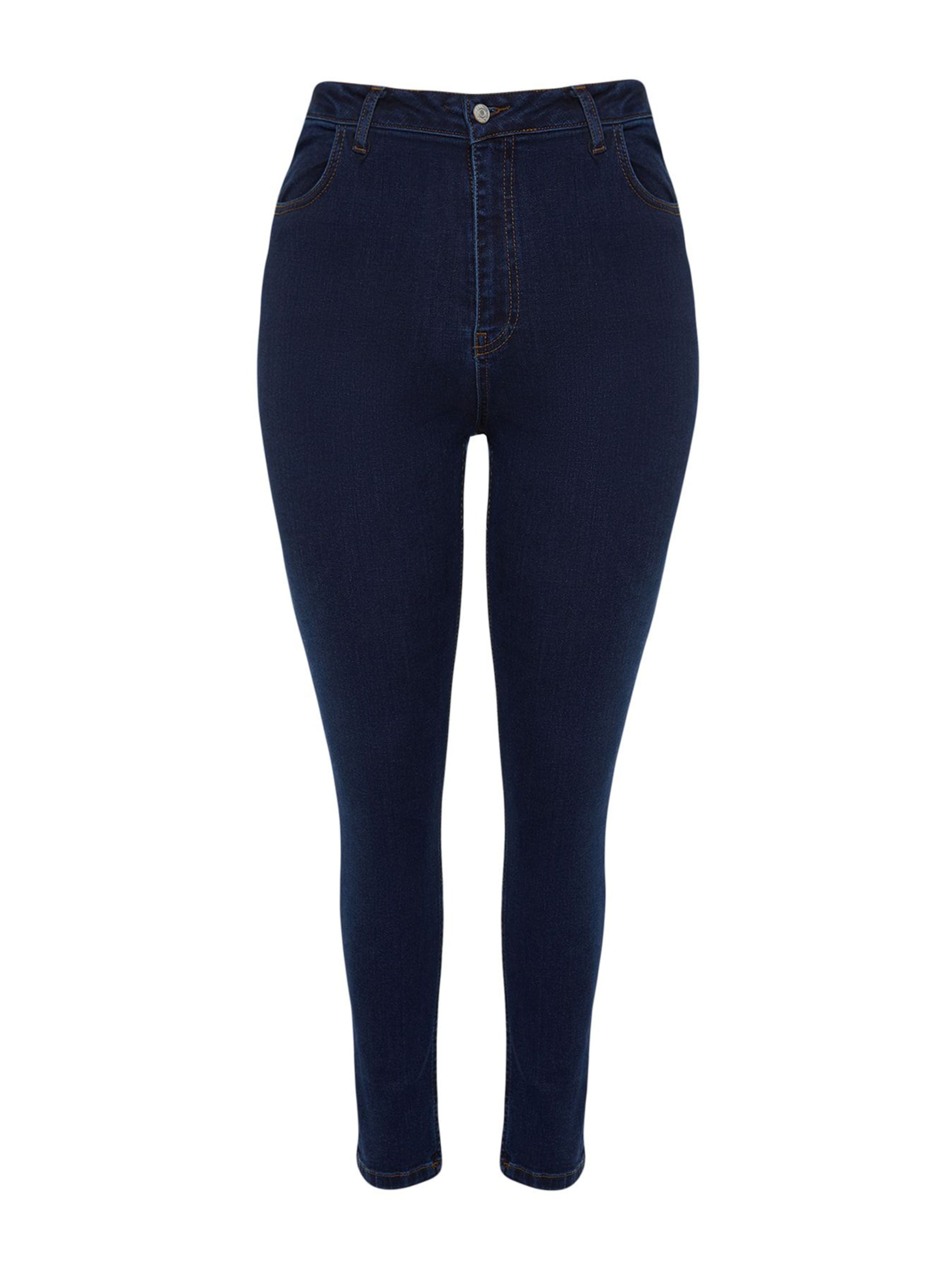 Trendyol Curve Skinny Kavbojke | modra barva: sprednja stran