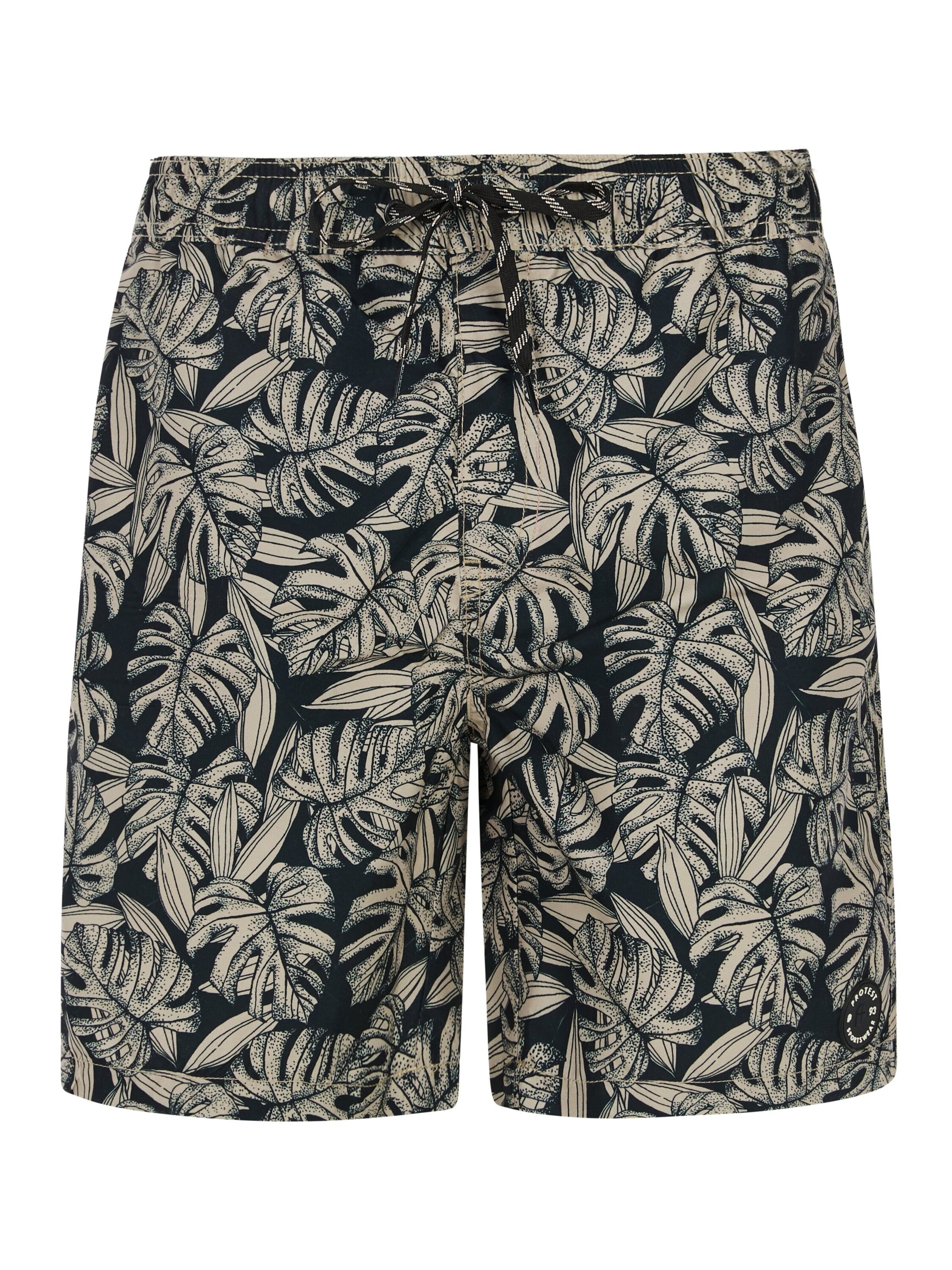 PROTEST Badeshorts 'PRTPedro'‌‌‌‌‌‌ in Schwarz: Vorderseite