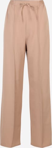 Dorothy Perkins Tall Wide leg Trousers with creases in Beige: front