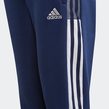 Coupe slim Pantalon de sport 'Tiro 21 Sweat' ADIDAS PERFORMANCE en bleu