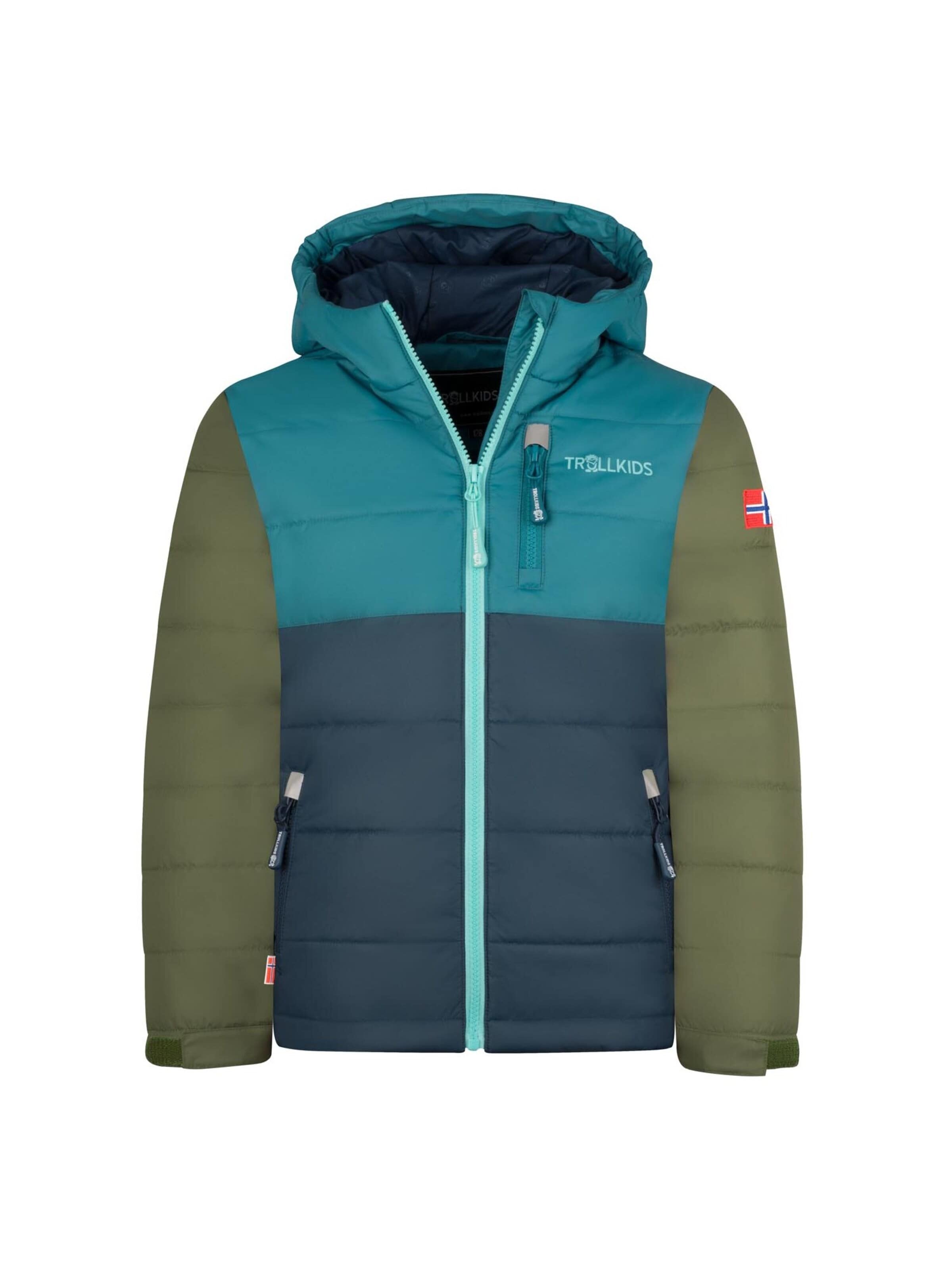 TROLLKIDS Winter Jacket in Blue: front