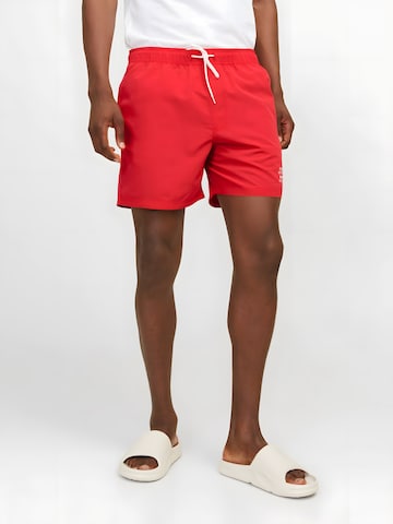JACK & JONES Zwemshorts 'JPSTKAIKO' in Rood