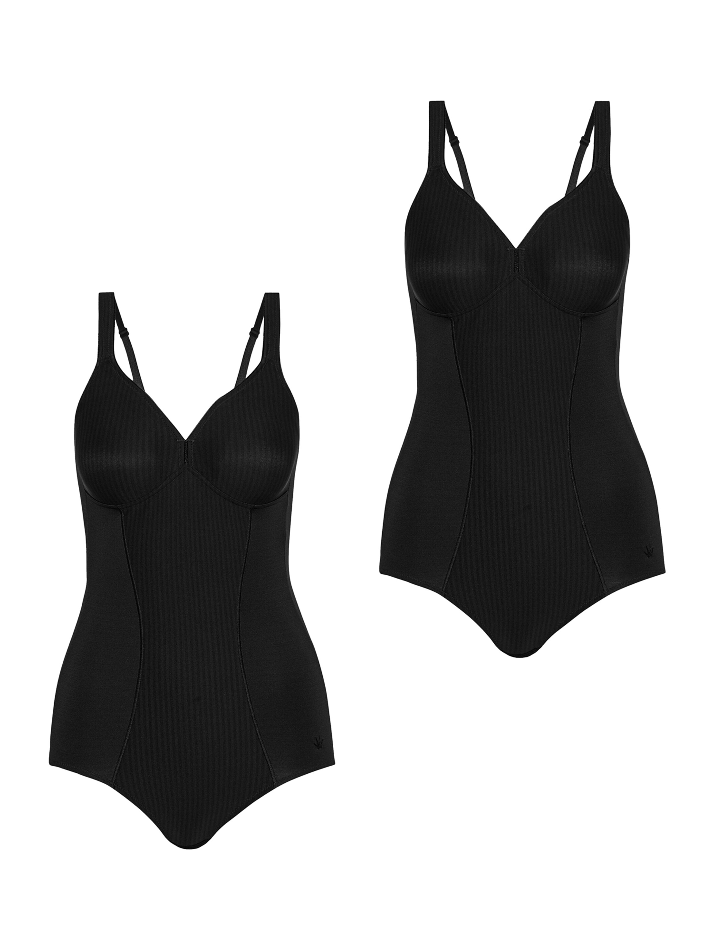 TRIUMPH Bodysuit ' Modern Soft+Cotton ' in Black: front