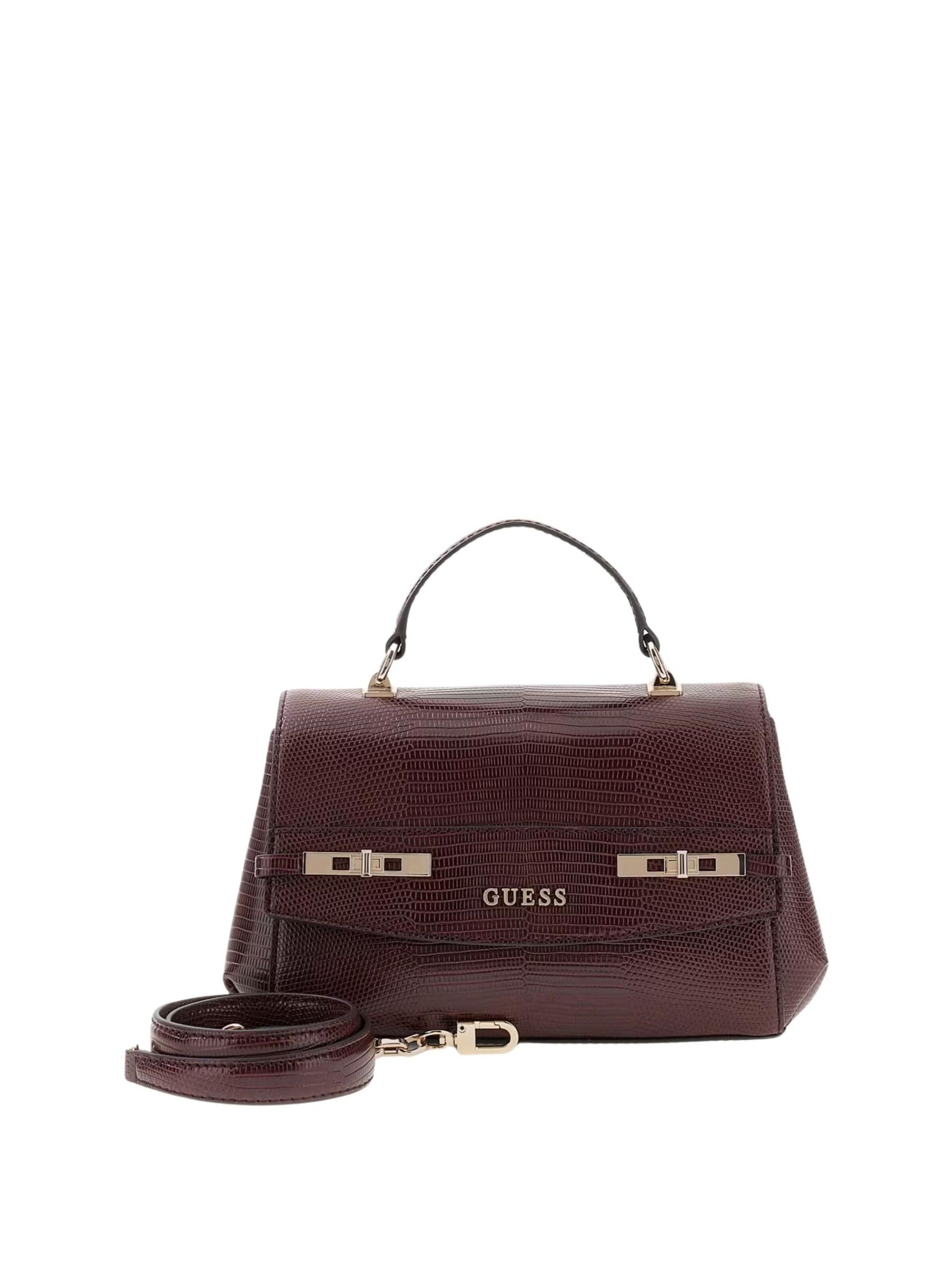 GUESS - Bolso de hombro en lila: frente