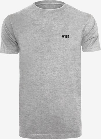 F4NT4STIC Shirt 'Wild' in Grijs: voorkant