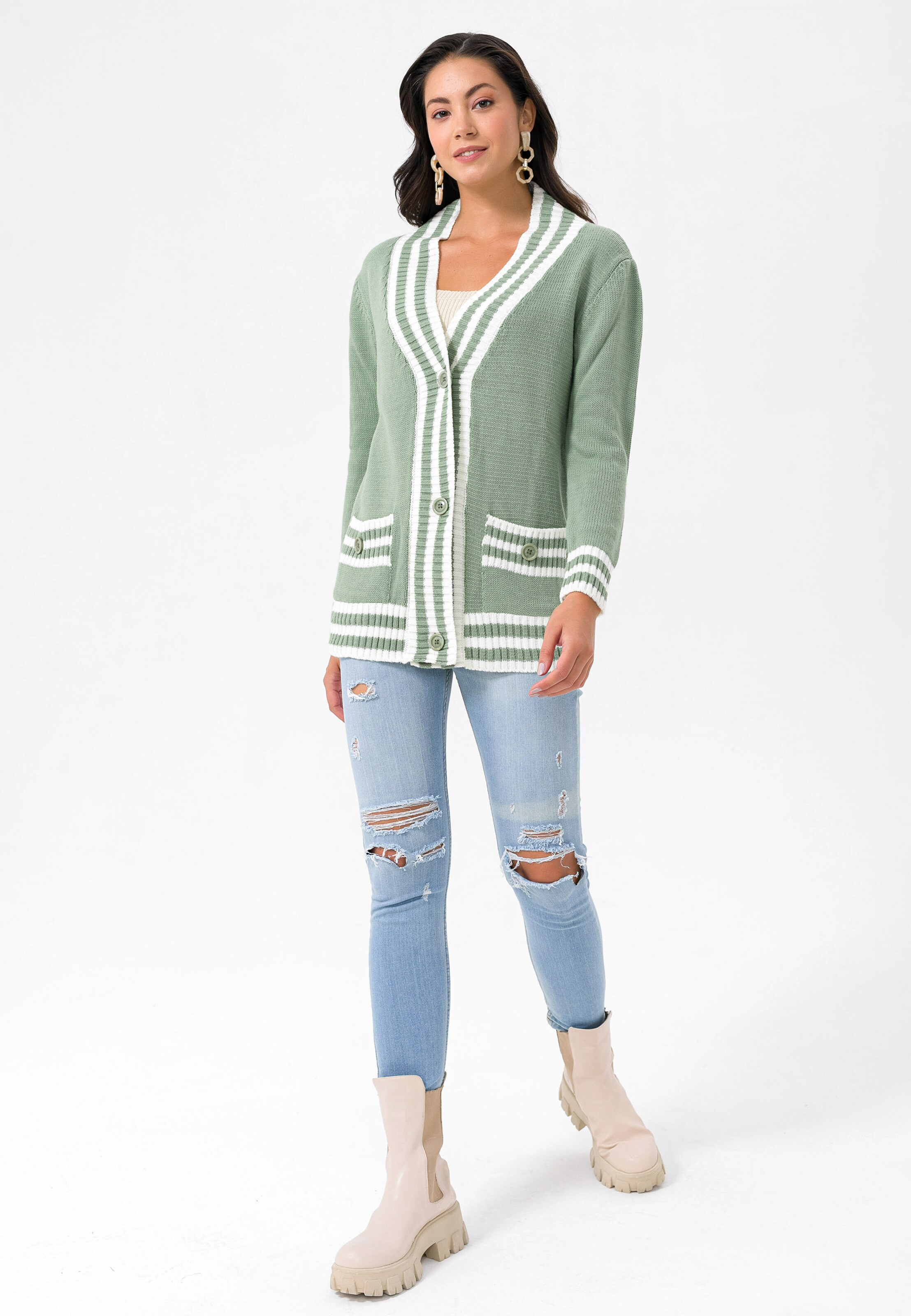 Felix Hardy - Casaco de malha em verde