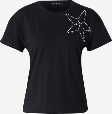 Sisley T-shirt i svart: framsida
