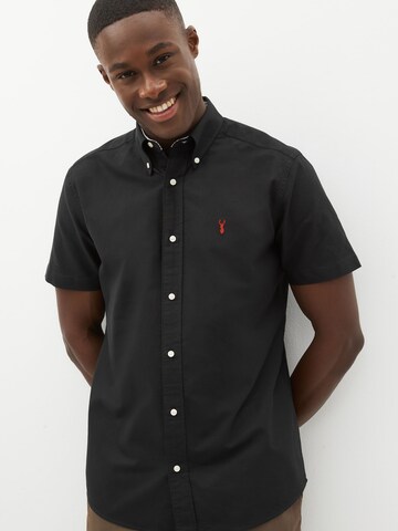 Coupe slim Chemise Next en noir : devant