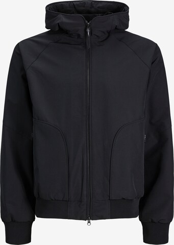 JACK & JONES Between-Season Jacket 'TRACK' in Black: front