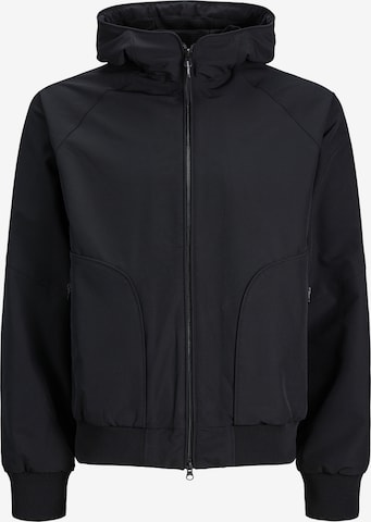 Veste mi-saison 'TRACK' JACK & JONES en noir : devant