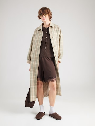 PIECES Cardigan 'PCSilly' i brun