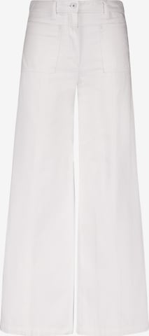 GERRY WEBER Wide leg Pleated Jeans 'MIR꞉JA ' in White: front