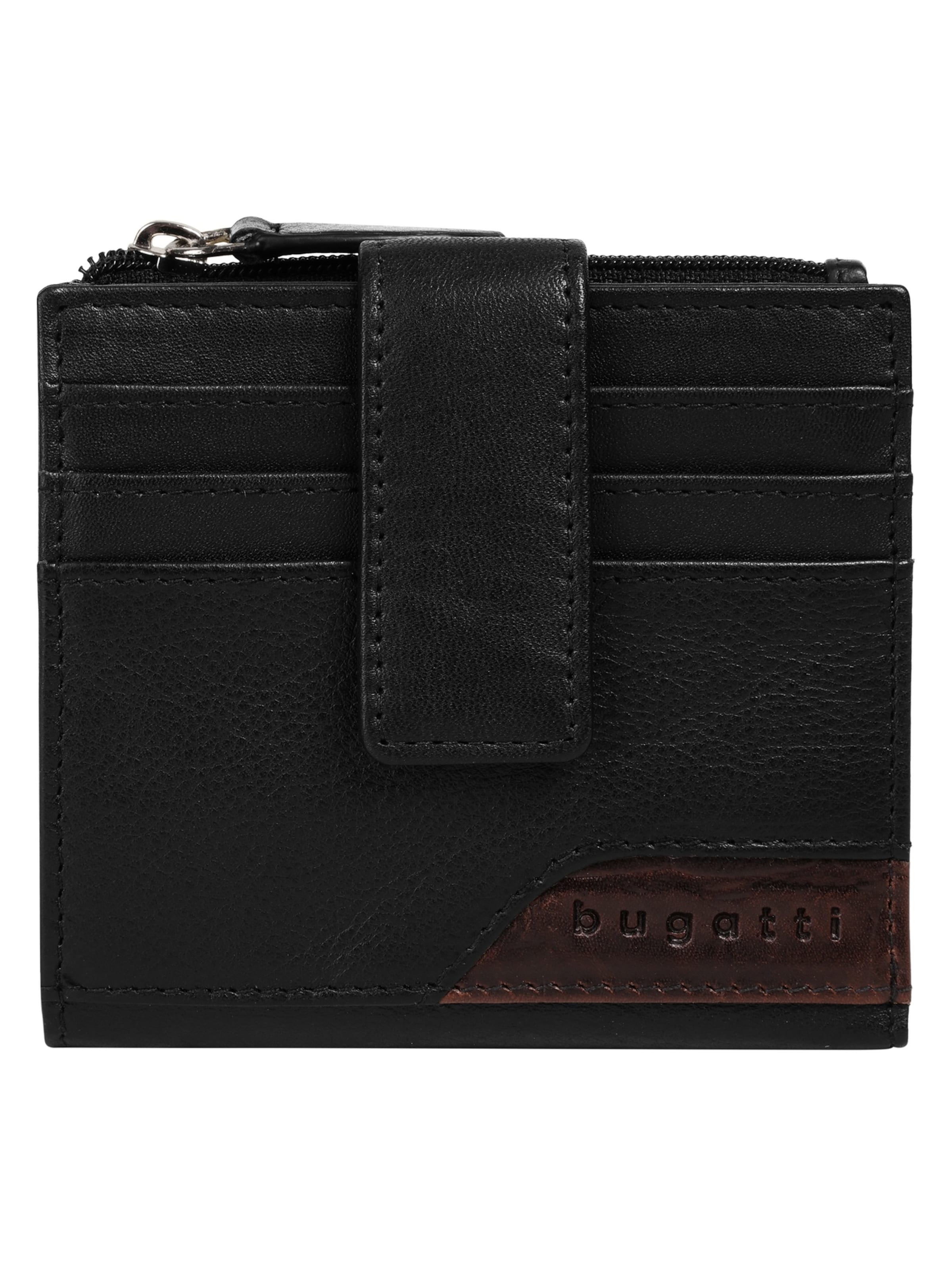 bugatti Portemonnaie 'BUGATTI Geldbörse'‌‌‌‌‌‌‌‌‌‌ in Schwarz: Vorderseite