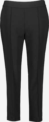 SAMOON Pleated Pants 'Mia' in Black: front