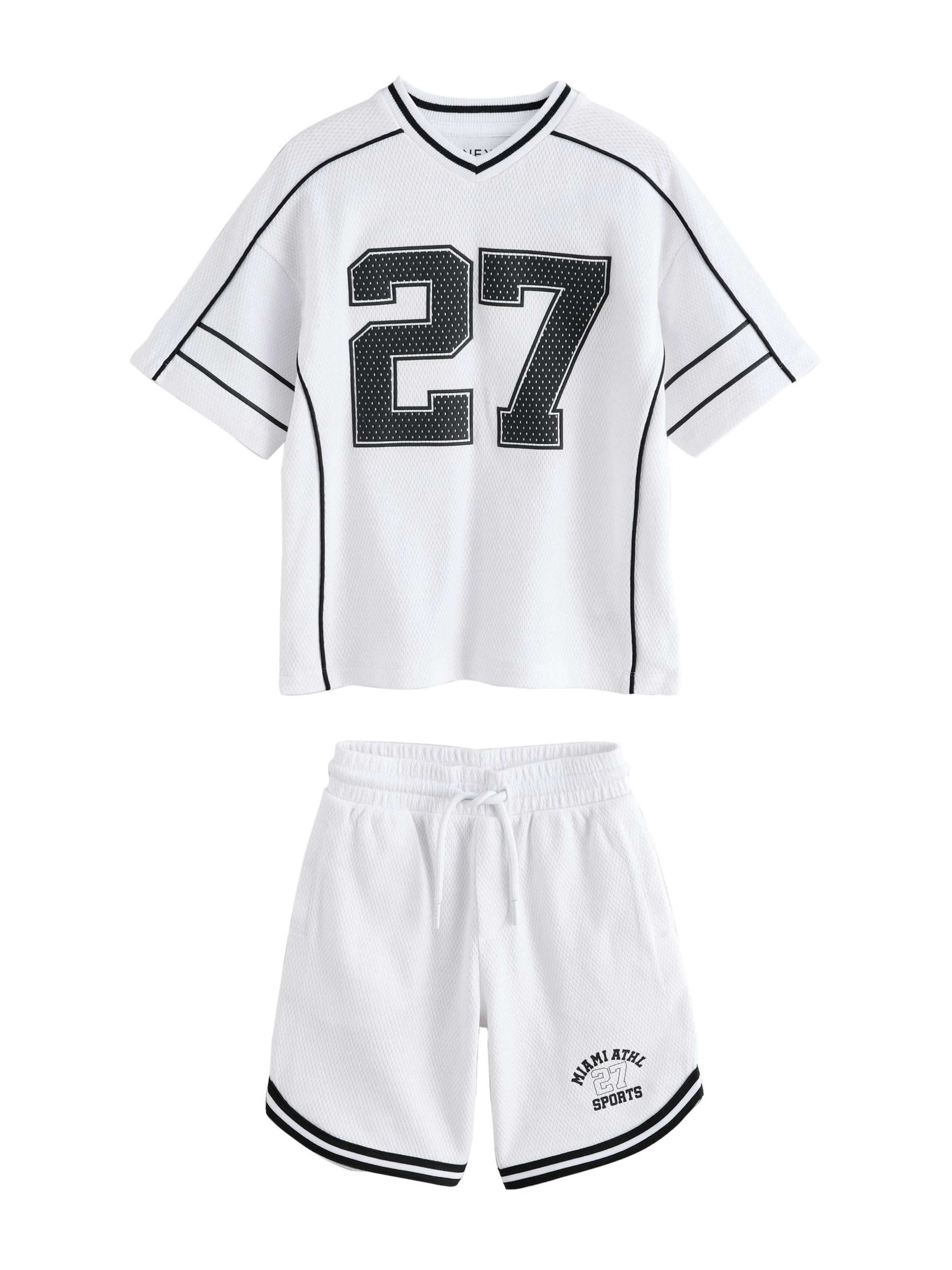 Next Set 'Varsity' in Weiß: Vorderseite