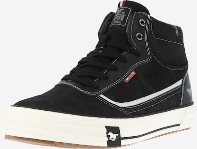 MUSTANG Sneaker in rot / schwarz / weiß, Produktansicht