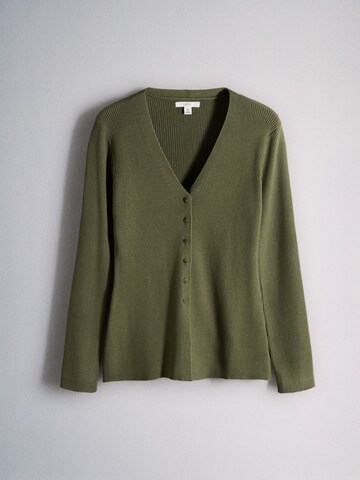 The Set Knit Cardigan in Brown