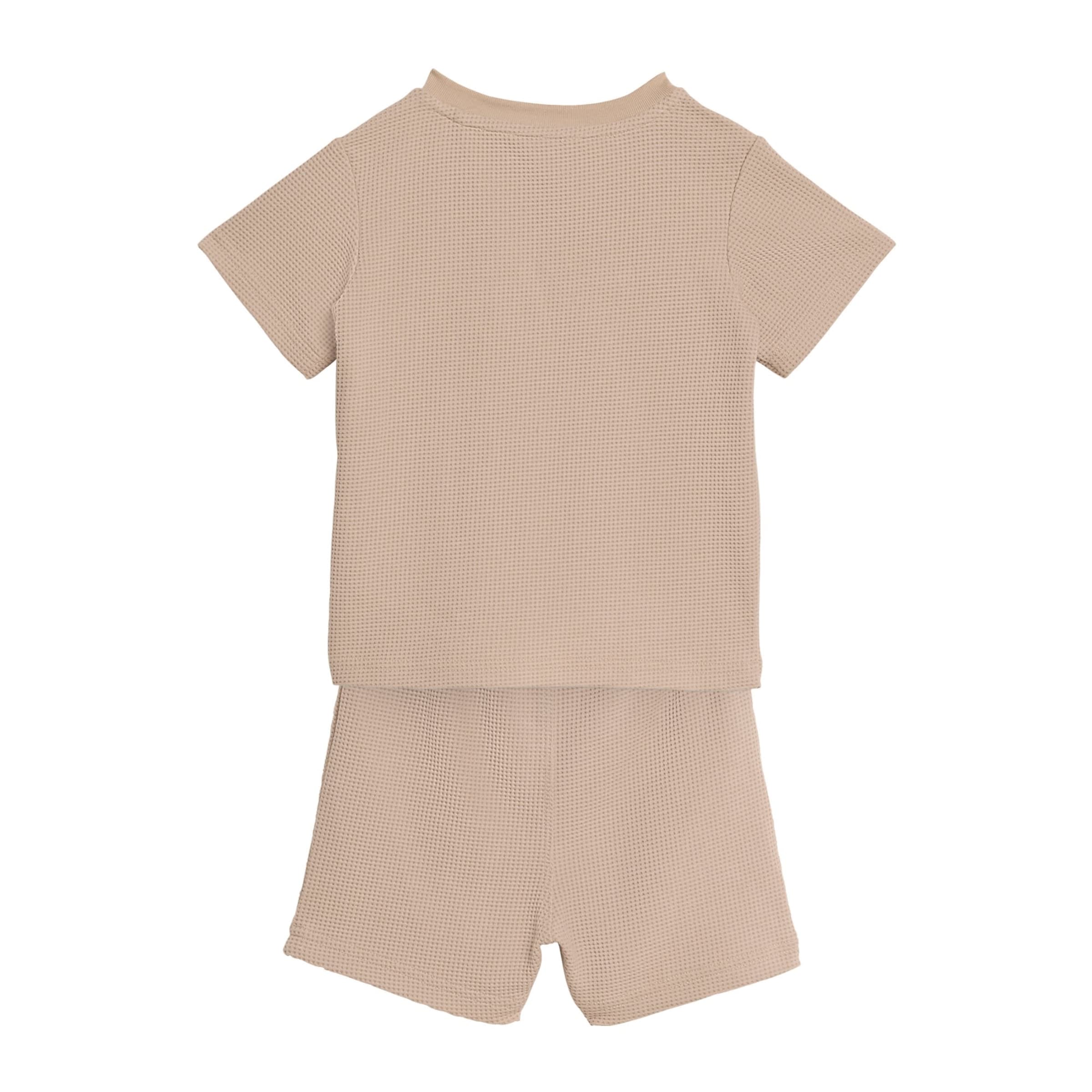 ADIDAS ORIGINALS Set 'REGULAR WAFFLE SHORT T-SHIRT' in Groen