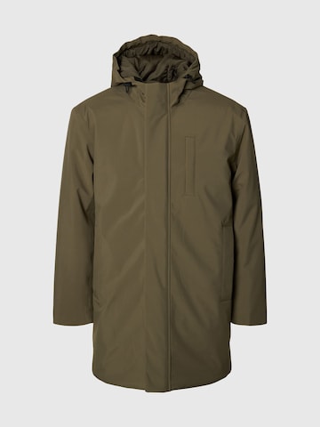 Parka di mezza stagione di SELECTED in verde: frontale