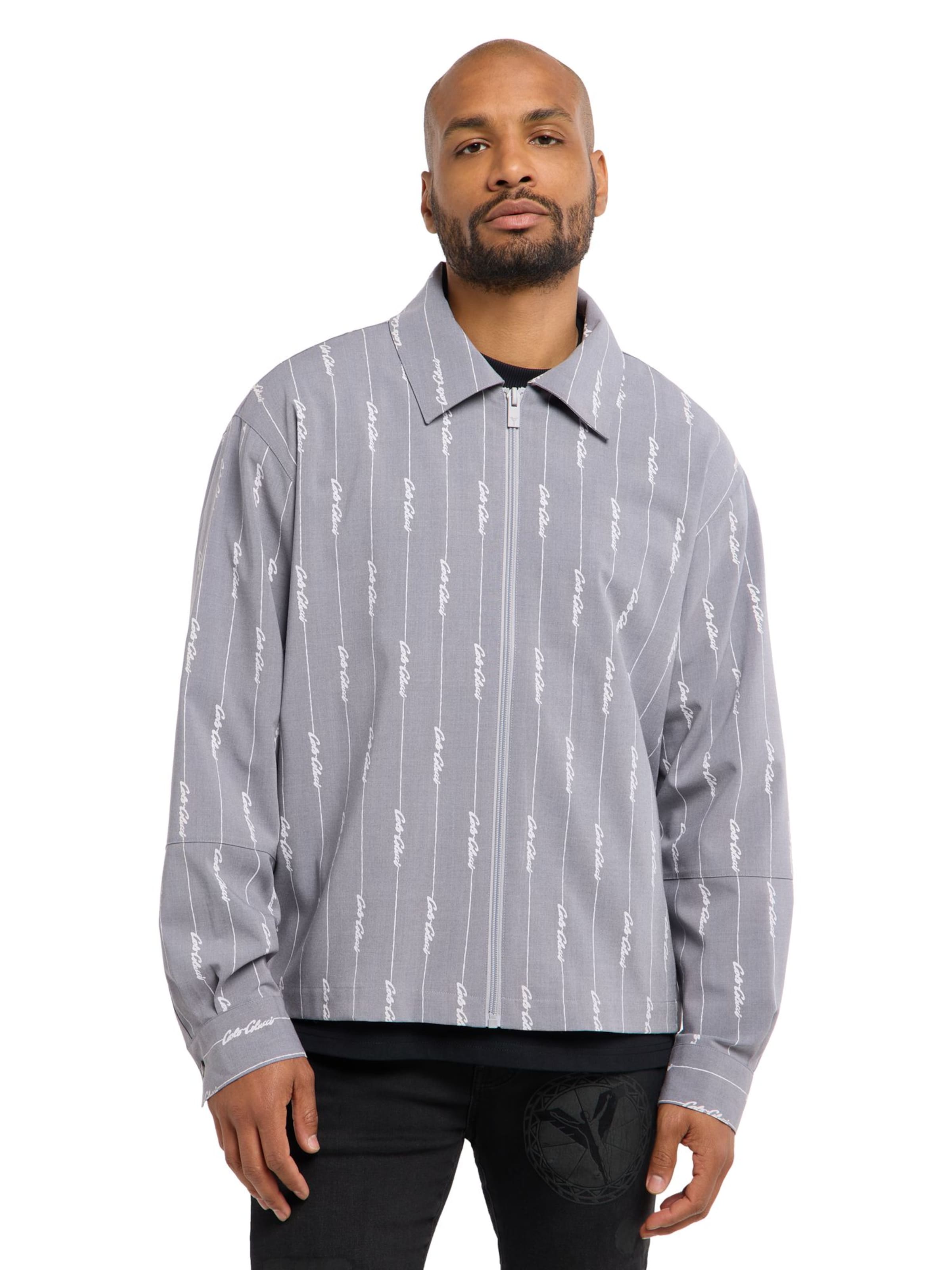 Veste de survêtement 'Favarato' Carlo Colucci en gris : devant