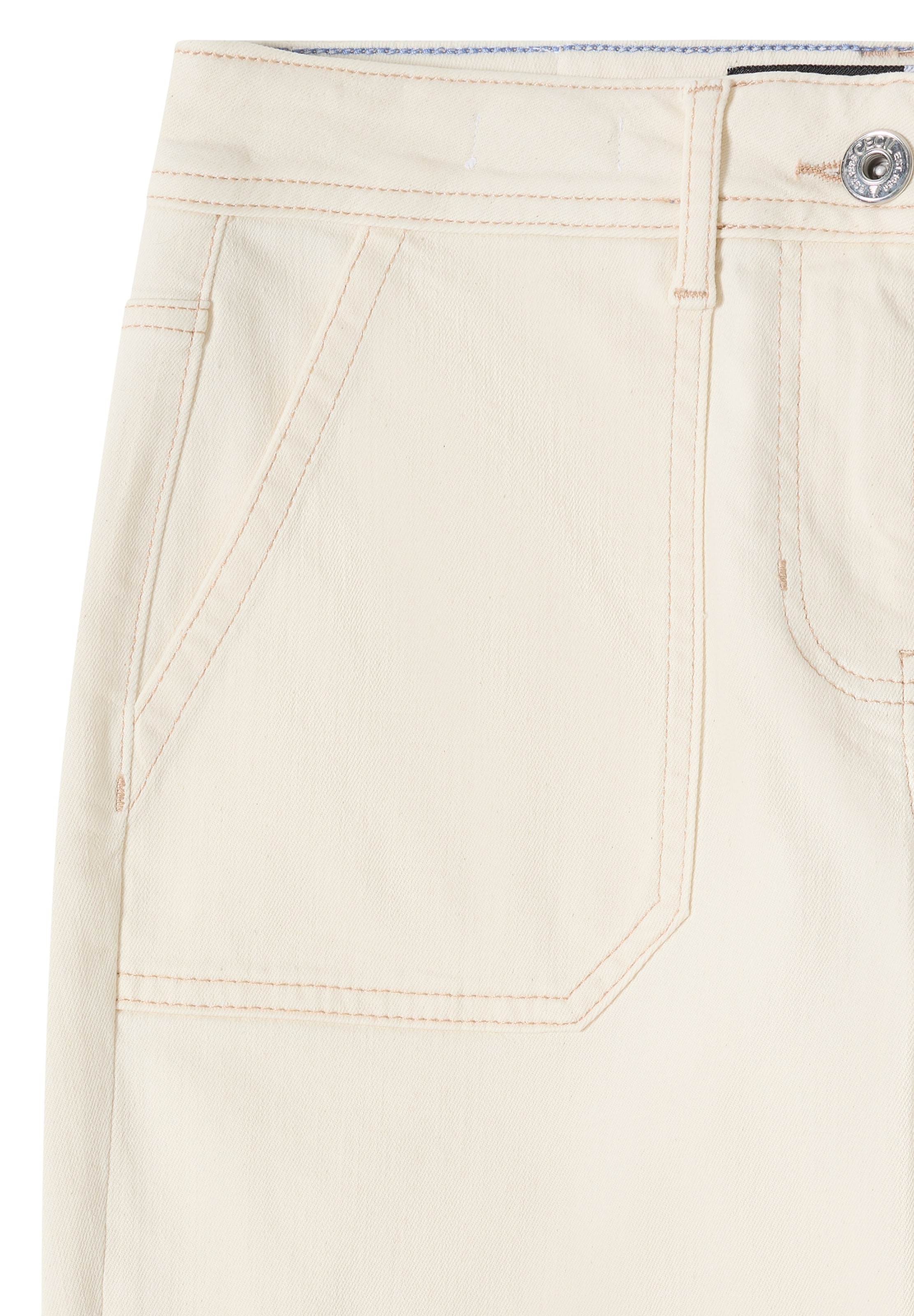 CECIL Wide Leg Jeans in Beige