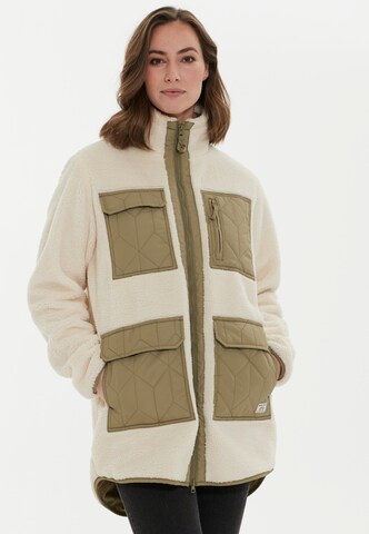 Weather Report Functionele fleece jas in Beige: voorkant