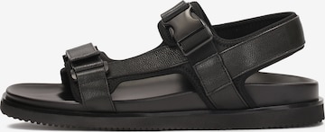 Kazar Sandals in Black: front