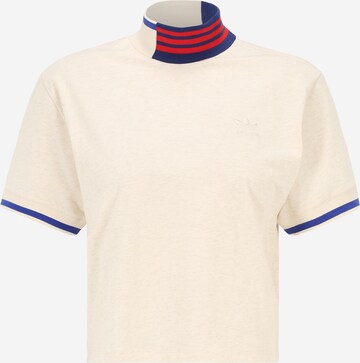 ADIDAS ORIGINALS Shirts 'Rib Collar ' i hvid: forside