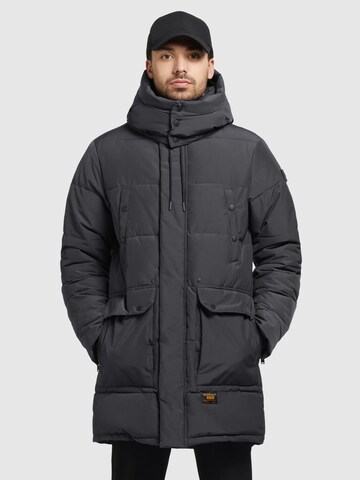 khujo Winter Jacket 'Vivas' in Grey: front