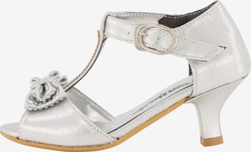 Prestije Sandals in Silver: front