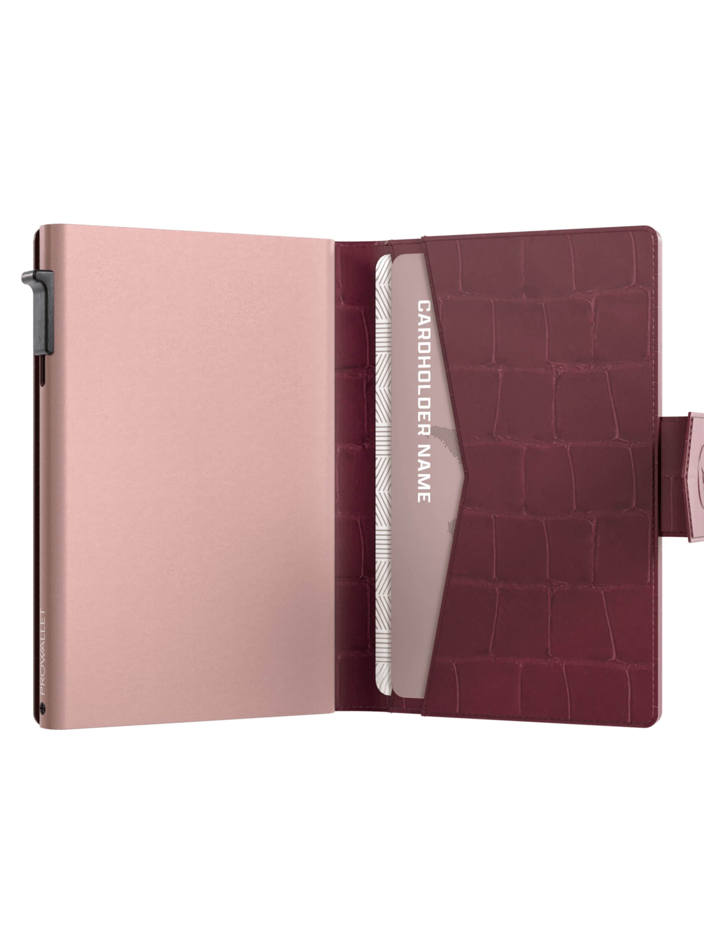 Prowallet Wallet 'Pasjeshouder Plus Croco' in Red