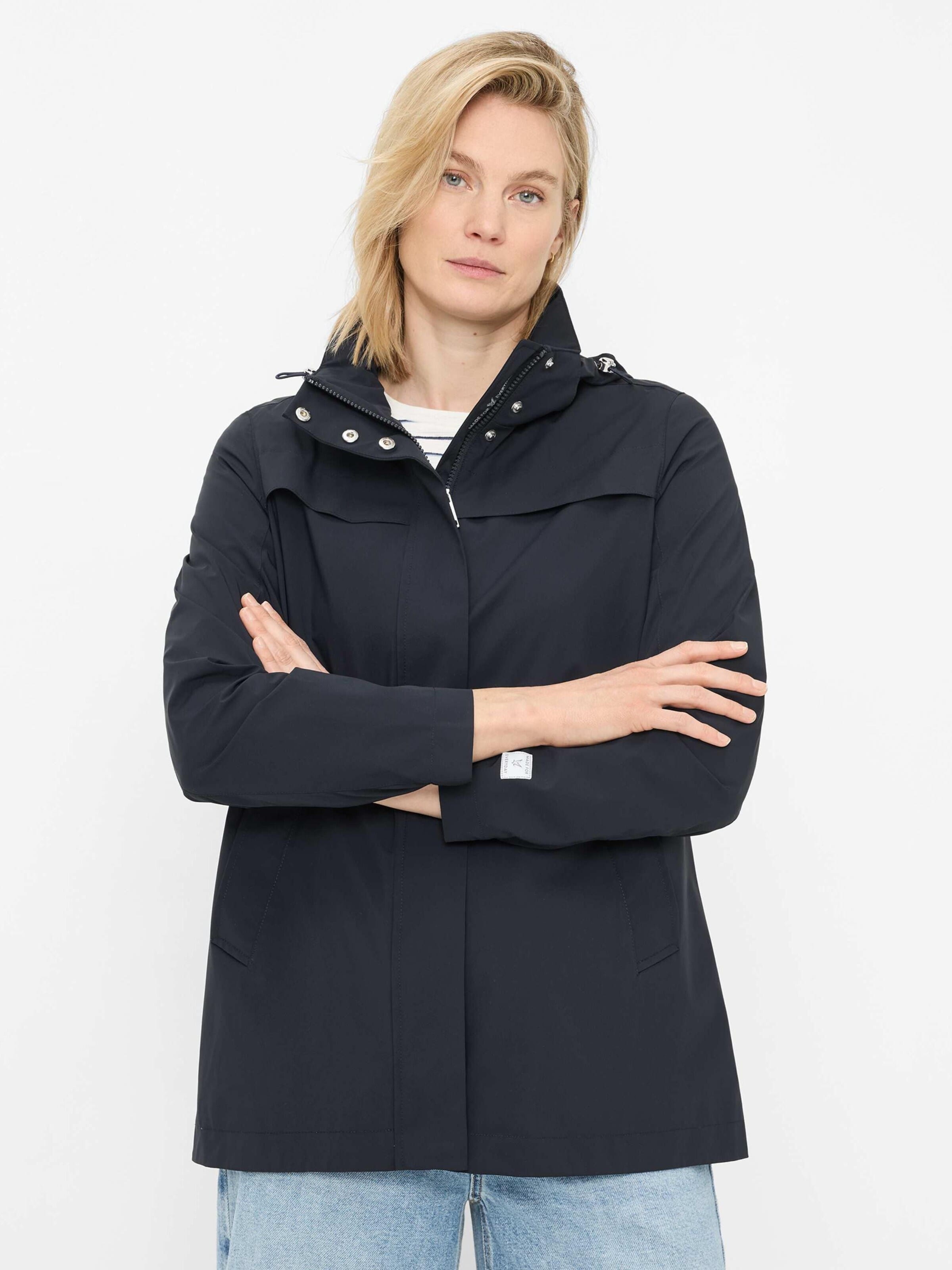Fuchs Schmitt Between-Season Jacket 'Regenjacke Delft' in Blue: front