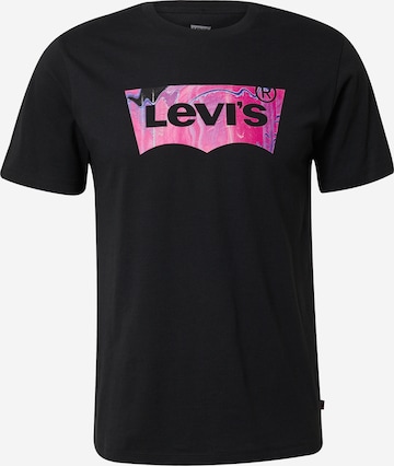 LEVI'S ® Paita 'Graphic Crewneck Tee' värissä musta: edessä
