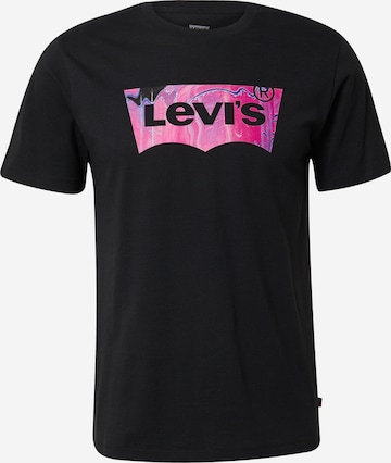 LEVI'S ® Regular Shirt 'Graphic Crewneck Tee' in Schwarz: predná strana