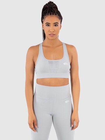 Bustier Soutien-gorge de sport 'Advanced' Smilodox en gris : devant