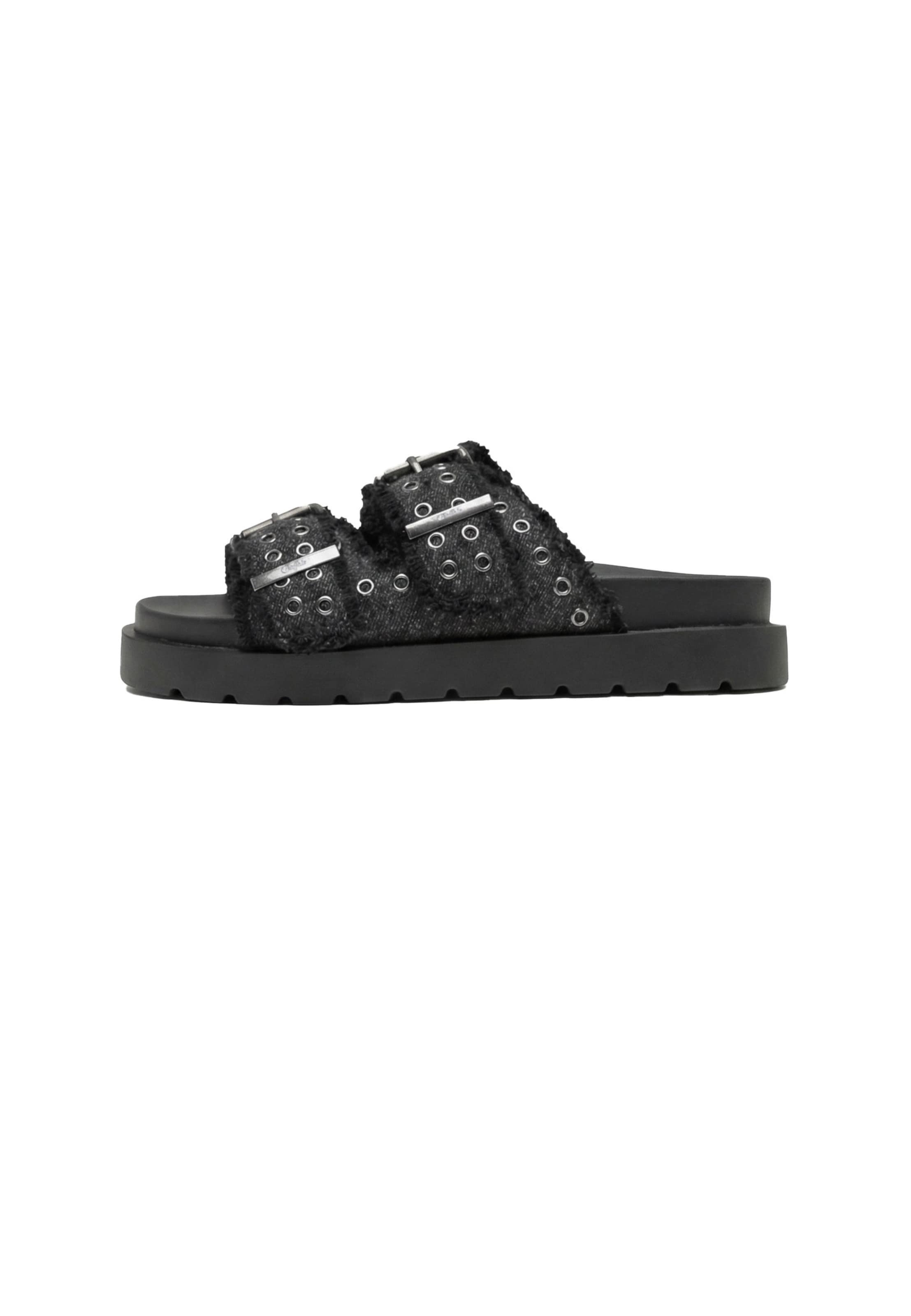 BUFFALO - Zapatos abiertos 'Raya Ari' en negro: frente